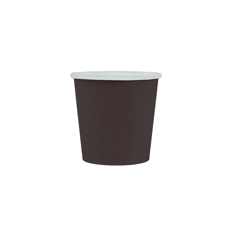 PETITS POTS 105 ML (3,5 oz) 210 + 18 PE G/M2 Ø6/4,5x5,8 CM NOIR CARTON (1000 UNITÉ)