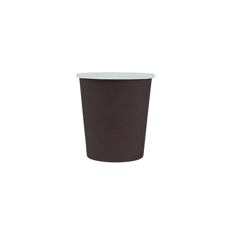 PETITS POTS 120 ML (4 oz) 210 + 18 PE G/M2 Ø6/4,5x6,5 CM NOIR CARTON (1000 UNITÉ)