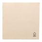 SERVIETTES ECOLABEL DOUBLE POINT 'PAPER PACK' 19 G/M2 39x39 CM NATUREL OUATE RECYCLÉE (1200 UNITÉ)