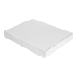 PLATEAUX MODULABLES 'THEPACK' 330 G/M2 40x30x5 CM BLANC CARTON ONDULÉ MICROCANAL (100 UNITÉ)