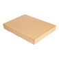 PLATEAUX MODULABLES 'THEPACK' 330 G/M2 40x30x5 CM NATUREL CARTON ONDULÉ MICROCANAL (100 UNITÉ)