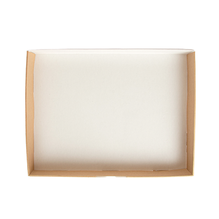 PLATEAUX MODULABLES 'THEPACK' 330 G/M2 40x30x5 CM NATUREL CARTON ONDULÉ MICROCANAL (100 UNITÉ)