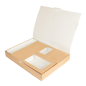 PLATEAUX MODULABLES 'THEPACK' 330 G/M2 40x30x5 CM NATUREL CARTON ONDULÉ MICROCANAL (100 UNITÉ)
