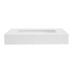 COUVERCLES AVEC FENÊTRE POUR BOÎTES 254.77 'THEPACK' 250 G/M2 11x15x2 CM BLANC CARTON ONDULÉ NANO-MICRO (200 UNITÉ)