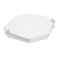 BOÎTE POUR PAELLAS  360 G/M2 40,5x40,5x5 CM BLANC CARTON (100 UNITÉ)