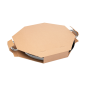 BOÎTE POUR PAELLAS  370 G/M2 40,5x40,5x5 CM NATUREL CARTON (100 UNITÉ)