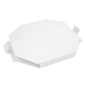 BOÎTE POUR PAELLAS  360 G/M2 50,5x50,5x5 CM BLANC CARTON (100 UNITÉ)