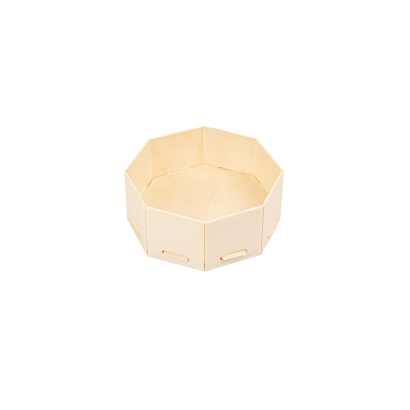 MINI RÉCIPIENTS POUR MISE EN BOUCHE  8x8x3,5 CM NATUREL BOIS (200 UNITÉ)