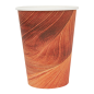 GOBELETS BOISSONS CHAUDES 1 PAROI 'ARIZONA' 360 ML 300 + 18 PE G/M2 Ø9/6x11 CM MARRON CARTON (900 UNITÉ)
