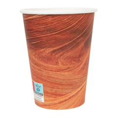 GOBELETS BOISSONS CHAUDES 1 PAROI 'ARIZONA' 480 ML 300 + 18 PE G/M2 Ø9/6x13,2 CM MARRON CARTON (1000 UNITÉ)