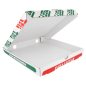 BOÎTES PIZZA MICROCANNELURE 100% VIERGE  340 G/M2 24x24x3 CM BLANC CARTON (100 UNITÉ)