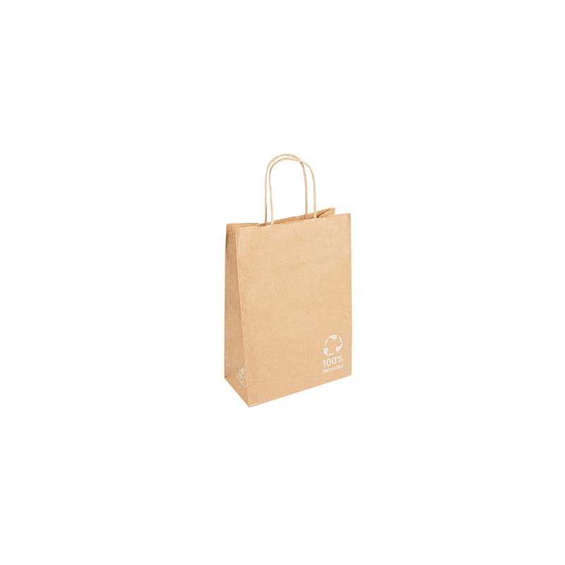 SACS SOS AVEC ANSES  80 G/M2 20+10x29 CM NATUREL KRAFT (250 UNITÉ)