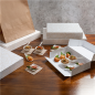 Image BOÎTES CATERING, PLATE 'THEPACK DAMASCO' 310 G/M2 46x35x6 CM BLANC CARTON ONDULÉ NANO-MICRO (100 UNITÉ) #2