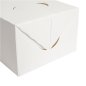 BOÎTES REPAS À EMPORTER 'THEPACK' 1 L 250 G/M2 11x18x7 CM BLANC CARTON ONDULÉ NANO-MICRO (300 UNITÉ)