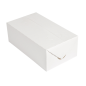 BOÎTES REPAS À EMPORTER 'THEPACK' 2 L 250 G/M2 13x23x8 CM BLANC CARTON ONDULÉ NANO-MICRO (300 UNITÉ)