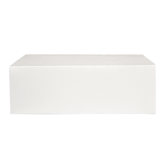BOÎTES REPAS À EMPORTER 'THEPACK' 2 L 250 G/M2 13x23x8 CM BLANC CARTON ONDULÉ NANO-MICRO (300 UNITÉ)