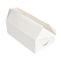 BOÎTES REPAS À EMPORTER 'THEPACK' 2 L 250 G/M2 13x23x8 CM BLANC CARTON ONDULÉ NANO-MICRO (300 UNITÉ)