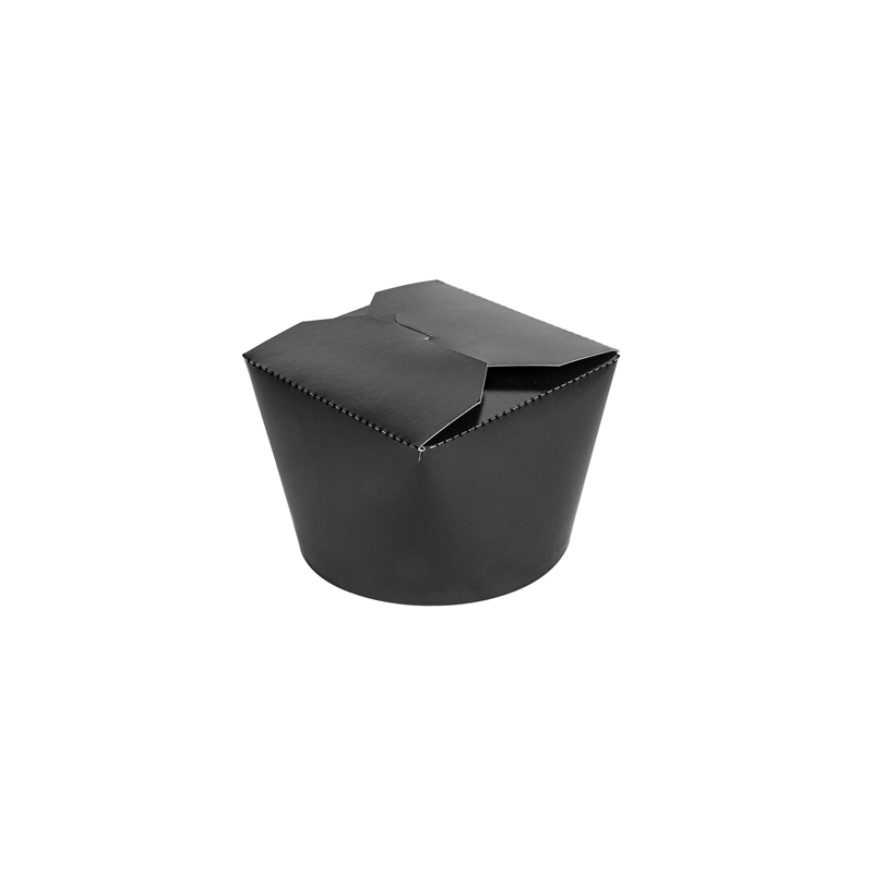 RÉCIPIENTS SALADIERS 1000 ML 305 + 18 PE G/M2 Ø12,3x8,5 CM NOIR CARTON (300 UNITÉ)