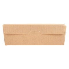 BOÎTES AVEC FENÊTRE ECO 'THEPACK' 1000 ML 220 G/M2 12x17x5,5 CM NATUREL CARTON ONDULÉ NANO-MICRO (200 UNITÉ)