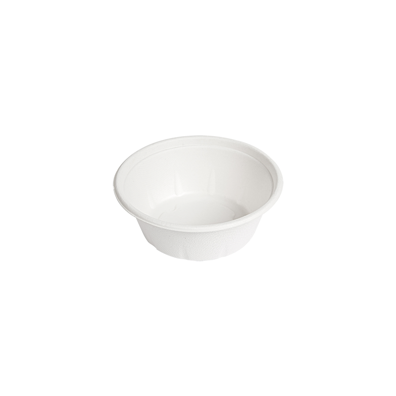 POTS 'BIONIC' 280 ML Ø 11,6x4,4 CM BLANC BAGASSE (500 UNITÉ)