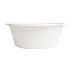 POTS 'BIONIC' 280 ML Ø 11,6x4,4 CM BLANC BAGASSE (500 UNITÉ)