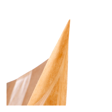 SACS AUTO-FERMETURE 250 GR 45 + 13 PET + 27 CPP G/M2 13+3,5x22,5 CM NATUREL KRAFT (500 UNITÉ)