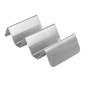 RACK POUR 2/3 TACOS 'ARTINOX'  16,5x8x3,5 CM ARGENTE INOX (12 UNITÉ)