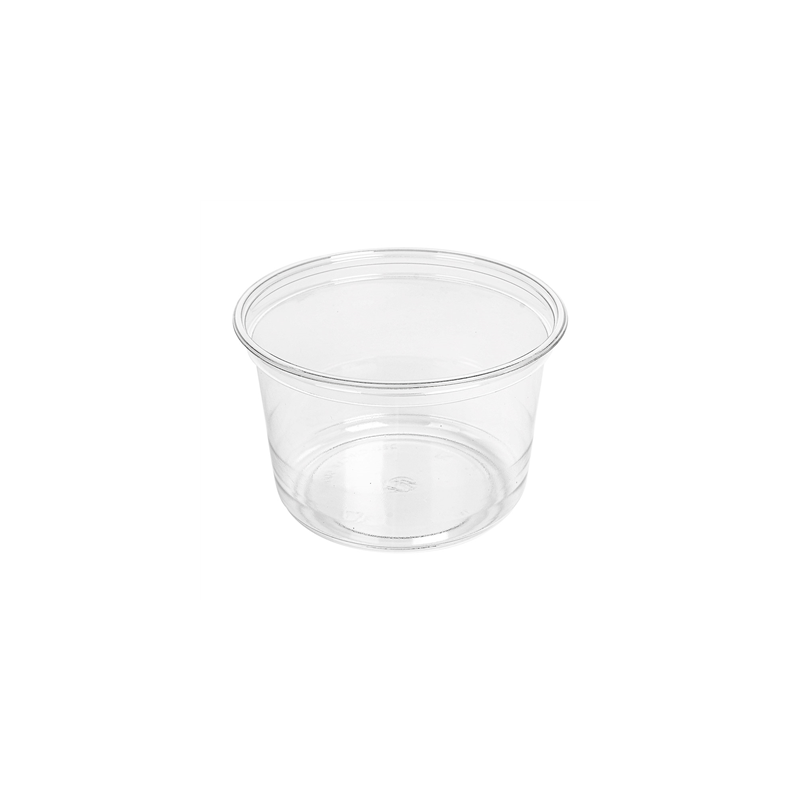 POTS TRAITEUR 500 ML Ø11,7x7,6 CM TRANSPARENT RPET (576 UNITÉ)
