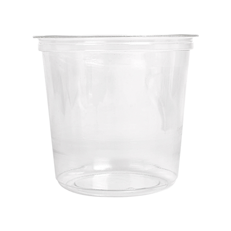 POTS TRAITEUR 750 ML Ø11,7x10,8 CM TRANSPARENT RPET (576 UNITÉ)