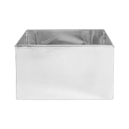 BOÎTE POUR BUFFET 'ARTINOX'  12x12x7 CM ARGENTE INOX (1 UNITÉ)