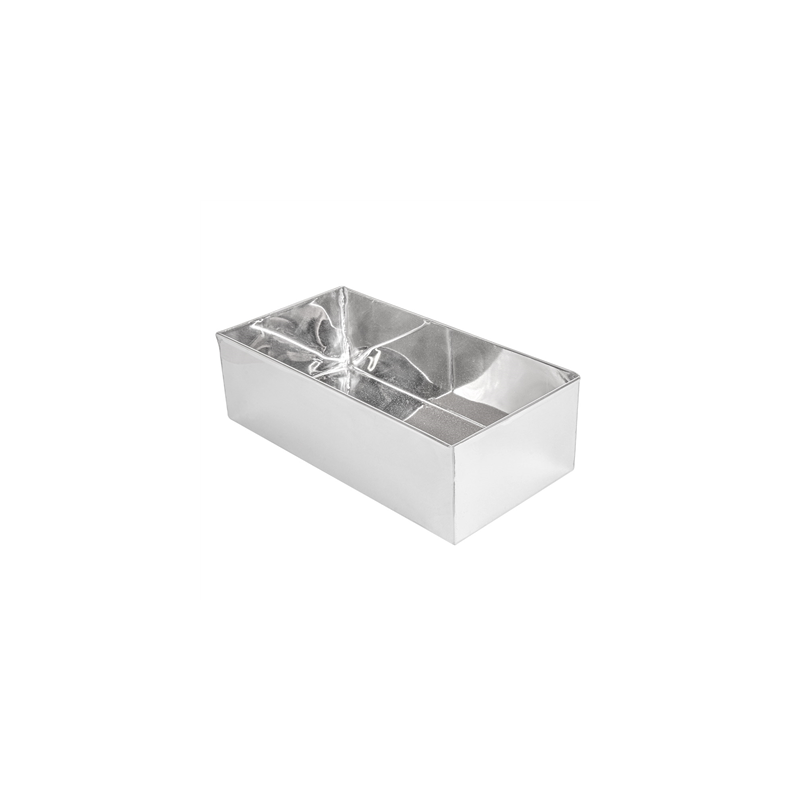 BOÎTE POUR BUFFET 'ARTINOX'  26,3x13x8 CM ARGENTE INOX (1 UNITÉ)
