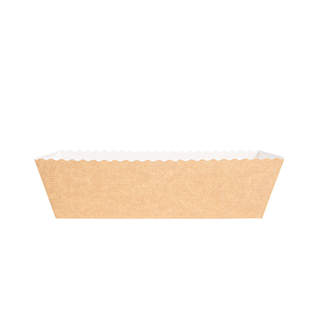 MOULES CUISSON PÂTISSERIE  230 G/M2 20,2x6,8x6,2 CM NATUREL KRAFT (300 UNITÉ)
