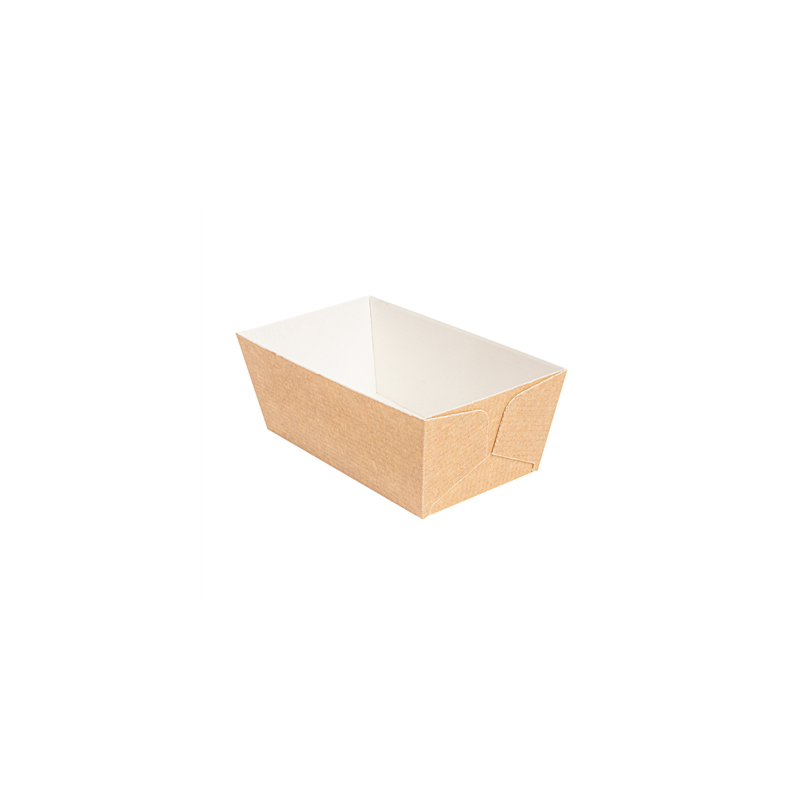 MOULES CUISSON PÂTISSERIE  230 G/M2 11,5x6,5x5 CM NATUREL KRAFT (300 UNITÉ)