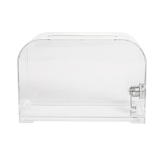 BOÎTE À CLÉS À SERRURE  18x8x12 CM TRANSPARENT PS (1 UNITÉ)