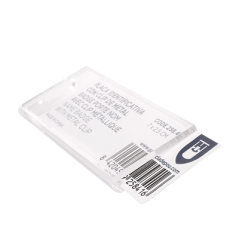 BADGE PORTE NOM AVEC CLIP MÉTALLIQUE