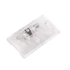 BADGE PORTE NOM AVEC CLIP MÉTALLIQUE