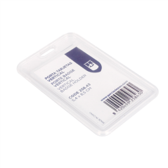 PORTE BADGE VERTICAL  5,4X8,5 CM TRANSPARENT PP (1 UNITÉ)