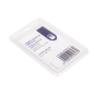 PORTE BADGE VERTICAL  5,4X8,5 CM TRANSPARENT PP (1 UNITÉ)