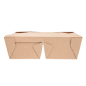 BOÎTES AMÉRICAINES 2 COMPART. 'THEPACK' 990 + 990 ML 240 + 12PP G/M2 19,6x14x6,2 CM NATUREL CARTON ONDULÉ NANO-MICRO (200 UNITÉ)