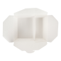 BOÎTES AMÉRICAINES 2 COMPART. 'THEPACK' 900+450ML 230 + 12PP G/M2 15,2x12,1x6,5CM BLANC CARTON ONDULÉ NANO-MICRO (300 UNITÉ)