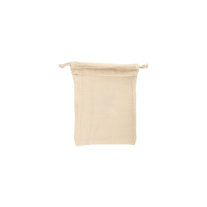 SACS FILET RÉUTILISABLES  17x23 CM BEIGE COTON (25 UNITÉ)