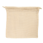 SACS FILET RÉUTILISABLES  26x26 CM BEIGE COTON (25 UNITÉ)