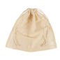 SACS FILET RÉUTILISABLES  33x33 CM BEIGE COTON (25 UNITÉ)