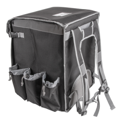 VALISE TRANSPORT  35,5x35,5x47 CM NOIR VINYL (1 UNITÉ)