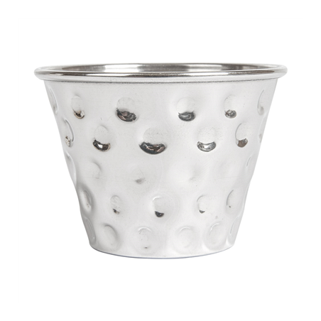 RAMEQUINS MARTELÉ 'ARTINOX' 75 ML Ø 6x4,4 CM ARGENTE INOX (12 UNITÉ)