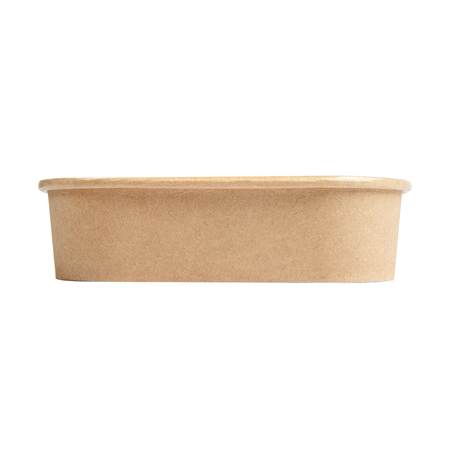 RÉCIPIENTS CARRÉS 750 ML 320 + 26 PE G/M2 16,7x16,7x4,3 CM NATUREL KRAFT (300 UNITÉ)