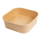 RÉCIPIENTS CARRÉS 1000 ML 320 + 26 PE G/M2 16,7x16,7x5,5 CM NATUREL KRAFT (300 UNITÉ)
