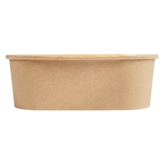 RÉCIPIENTS CARRÉS 1000 ML 320 + 26 PE G/M2 16,7x16,7x5,5 CM NATUREL KRAFT (300 UNITÉ)
