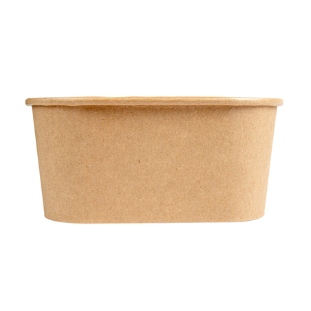 RÉCIPIENTS CARRÉS 1410 ML 320 + 26 PE G/M2 16,7x16,7x7,5 CM NATUREL KRAFT (300 UNITÉ)