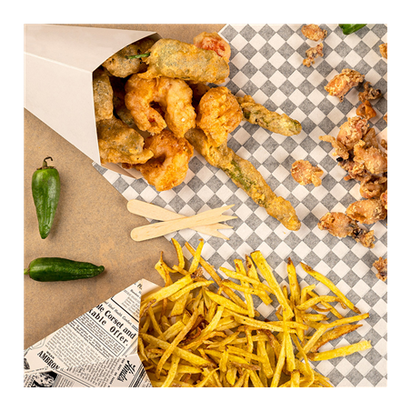 PIQUES FRITES SOUS SACHETS  8,5 CM NATUREL BOIS (500 UNITÉ)